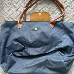 Longchamp Large Purse - Navy Blue